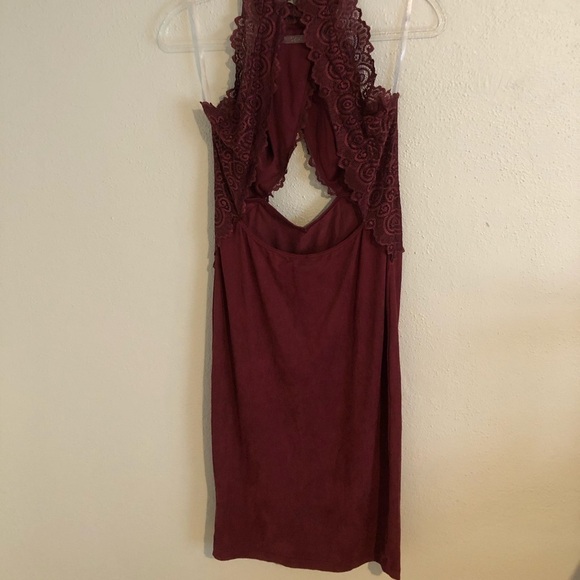 Lace Burgundy Dress Windsor Mini - Picture 1 of 4